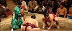 sumo wrestling in tokyo, japan